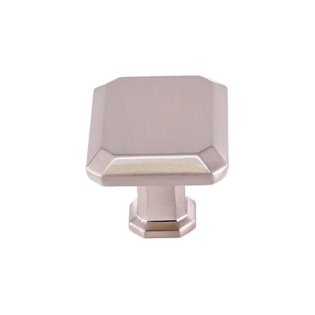 1-1/2 Rectangle Cabinet Knob Satin Nickel Finish